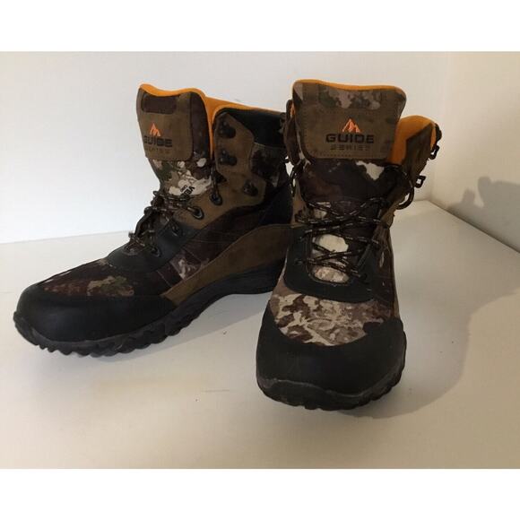 Gander Guide Series Outdoor Camo Hunting Boots Mens Size 9